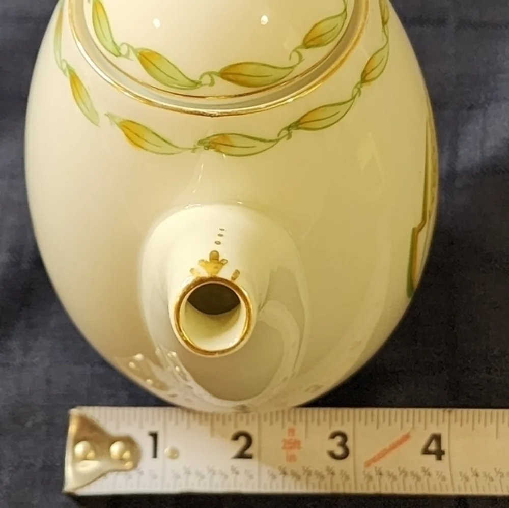 Vintage Ohata China Made In Occupied‎ Japan Wheat Stems Teapot With Lid